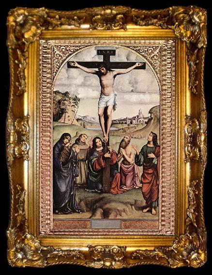 framed  FRANCIA, Francesco Crucifixion xdfgs, ta009-2